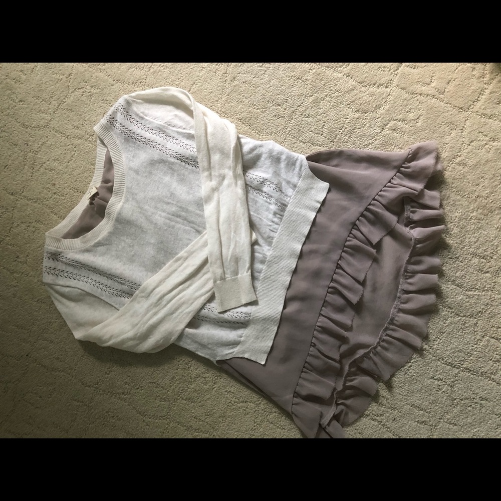 Anthropologie Girl Ruffle Shirt